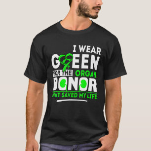 Groen voor orgaandonor - transplantatie levende ni t-shirt