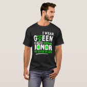 Groen voor orgaandonor - transplantatie levende ni t-shirt (Voorkant volledig)
