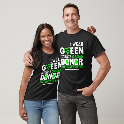 Groen voor orgaandonor - transplantatie levende ni t-shirt (Unisex)