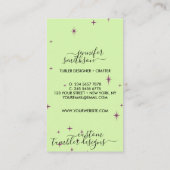 Groen voor trommelzorg visitekaartje (Achterkant)
