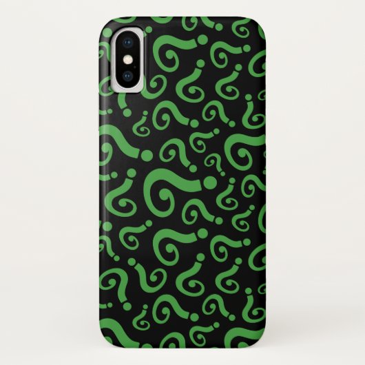 Groen vraagteken Case-Mate iPhone case (Achterkant)