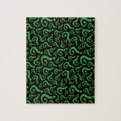 Groen vraagteken legpuzzel (Verticaal)