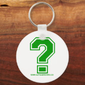 Groen vraagteken sleutelhanger (Voorkant)