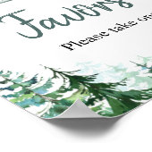 Groen vrachtwagenbos Dieren Voorteken Poster (Hoek)