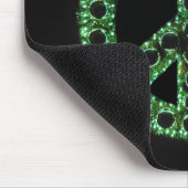 groen vredesbord mousepad muismat (Hoek)