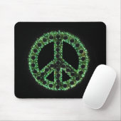 groen vredesbord mousepad muismat (Met muis)