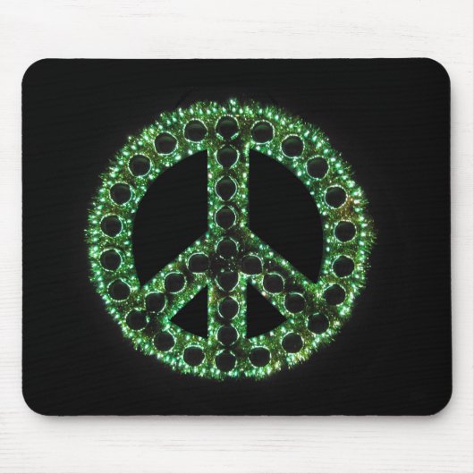 groen vredesbord mousepad muismat (Voorkant)
