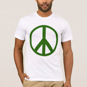 Groen vredesbord T-Shirt