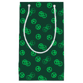 Groen vredesgebarentaal klein cadeauzakje (Voorkant)