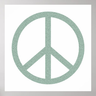 Groen vredessymbool poster