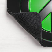 groen vredesteken muismat (Hoek)