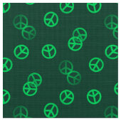 Groen vredesteken stof (Close Up)