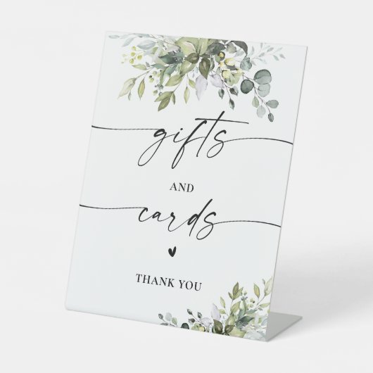 Groen Vrijgezellenfeest Cadeaus en Kaarten Teken Reclamebord Met Voetstuk (Voorkant)