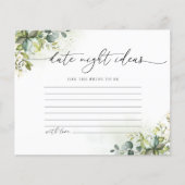 Groen Vrijgezellenfeest Datum Nacht Ideeën Kaart (Voorkant)