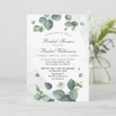 Groen Vrijgezellenfeest Eucalyptus Succulent Kaart (Staand voorkant)