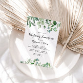 Groen Vrijgezellenfeest Eucalyptus Wedding Luncheo Kaart