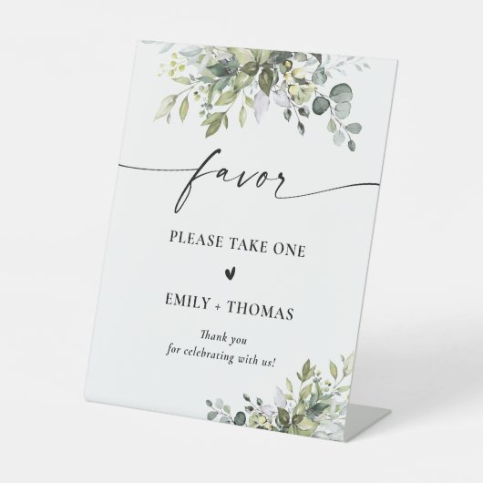 Groen Vrijgezellenfeest Favor Sign Reclamebord Met Voetstuk (Voorkant)