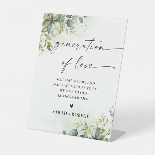 Groen Vrijgezellenfeest Generatie van Liefde Teken Reclamebord Met Voetstuk (Voorkant)