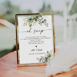 Groen Vrijgezellenfeest Oh Snap Sign Reclamebord Met Voetstuk