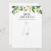 Groen Vrijgezellenfeest raad het dresspel Kaart (Voorkant / Achterkant)