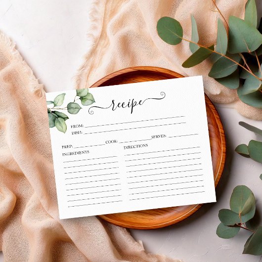 Groen Vrijgezellenfeest Recept Kaarten