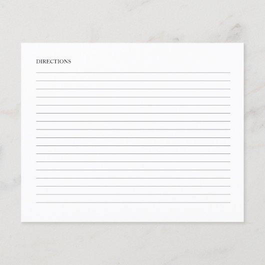 Groen Vrijgezellenfeest Recept Kaarten (Achterkant)