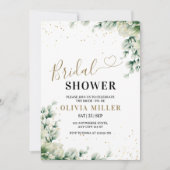 Groen Vrijgezellenfeest Uitnodigen, Elegante Eucal Kaart (Voorkant)