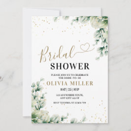 Groen Vrijgezellenfeest Uitnodigen, Elegante Eucal Kaart