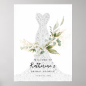 Groen vrijgezellenfeest welkom poster (Voorkant)