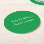 Groen Vrolijk Xmas Alles Onderzetter (Gebogen)