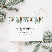 Groen vrolijke kerst bewegende aankondiging