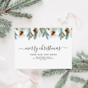 Groen vrolijke kerst bewegende aankondiging