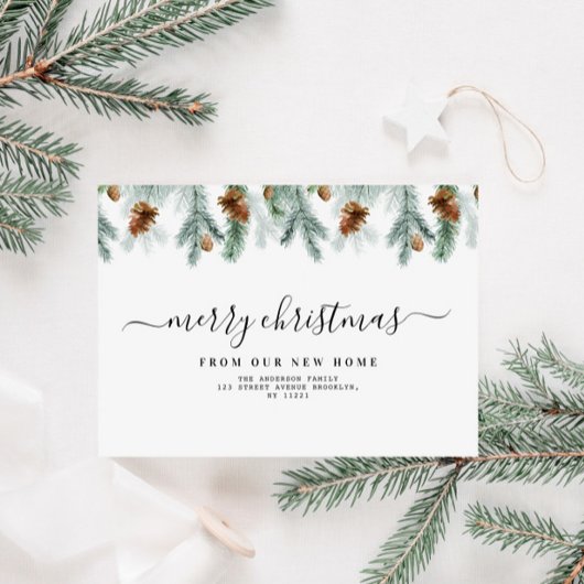 Groen vrolijke kerst bewegende aankondiging