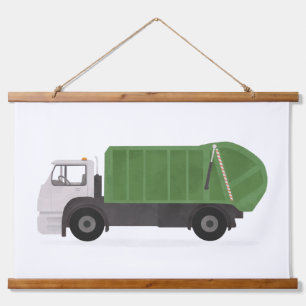 Groen vuilnis Vrachtboeien Bedroegdecor Hangend Wandkleed