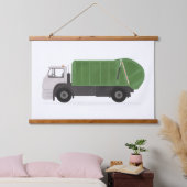 Groen vuilnis Vrachtboeien Bedroegdecor Hangend Wandkleed (Slaapkamer)