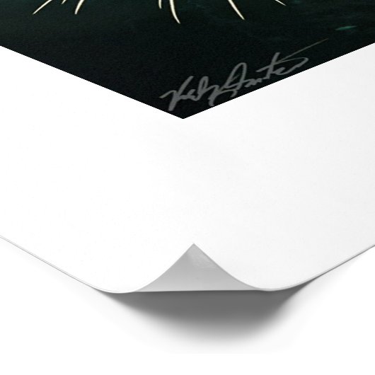 Groen vuurwerk poster (Hoek)