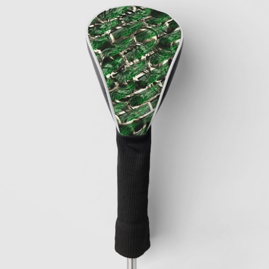Groen wandeffect en donkerste bubbels? golfheadcover (Voorkant)