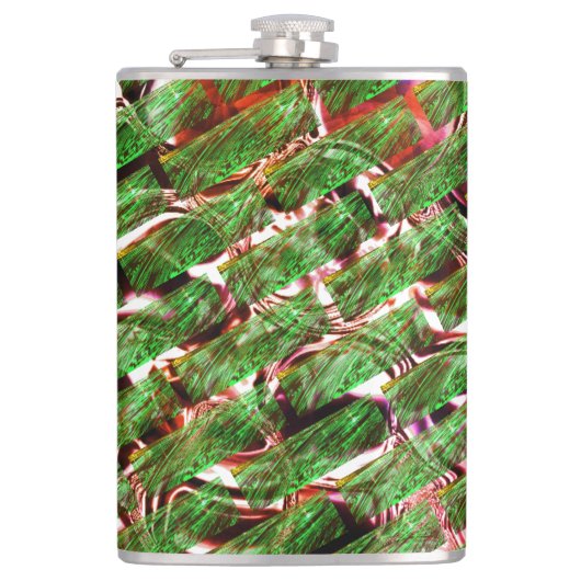 Groen wandeffect en zeepelt zalmkleur? heupfles (Voorkant)