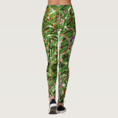 Groen wandeffect en zeepelt zalmkleur? leggings (Achterkant)