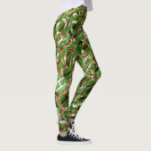 Groen wandeffect en zeepelt zalmkleur? leggings (Rechts)