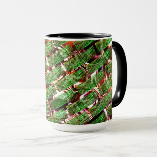 Groen wandeffect en zeepelt zalmkleur? mok (Voorkant rechts)