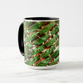 Groen wandeffect en zeepelt zalmkleur? mok (Voorkant links)