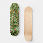 Groen wandeffect en zeepelt zalmkleur? persoonlijk skateboard (Voorkant)