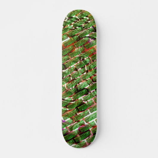 Groen wandeffect en zeepelt zalmkleur? persoonlijk skateboard (Voorkant)