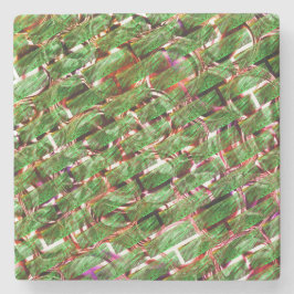 Groen wandeffect en zeepelt zalmkleur? stenen onderzetter