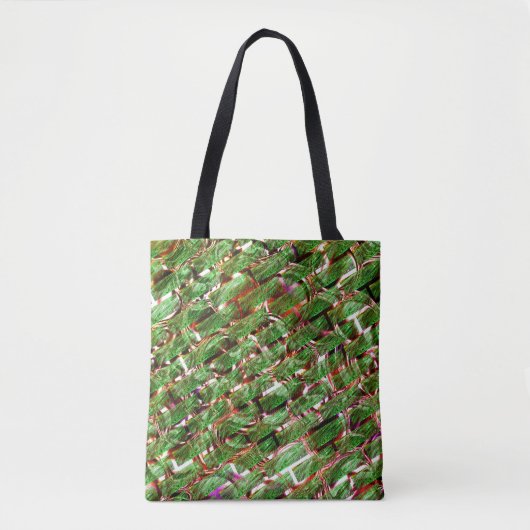 Groen wandeffect en zeepelt zalmkleur? tote bag (Voorkant)
