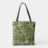 Groen wandeffect en zeepelt zalmkleur? tote bag (Achterkant)