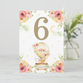 Groen Warmluchtballondieren Neutraal tabelnummer (Staand voorkant)