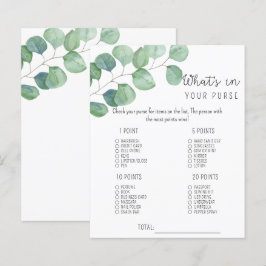 Groen - Wat zit er in je tas baby shower