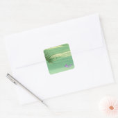 Groen Water Ocean Square Sticker (Envelop)